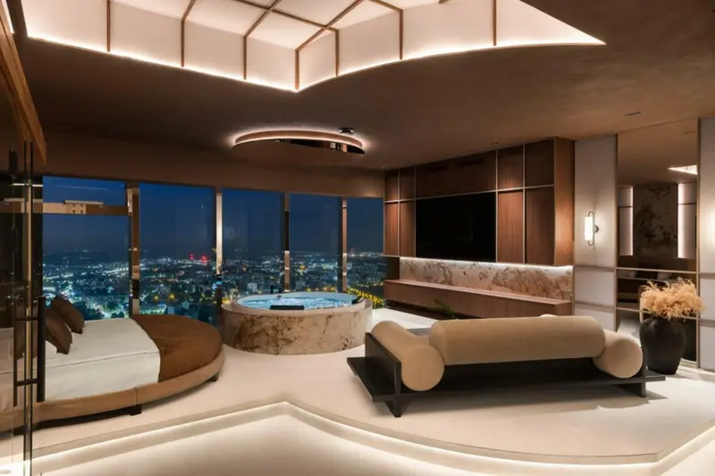 Apartament „Tokio” z sauną i jacuzzi, Sky Tower Wrocław