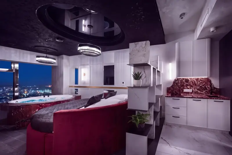 Apartament „Paris” z jacuzzi, Sky Tower Wrocław
