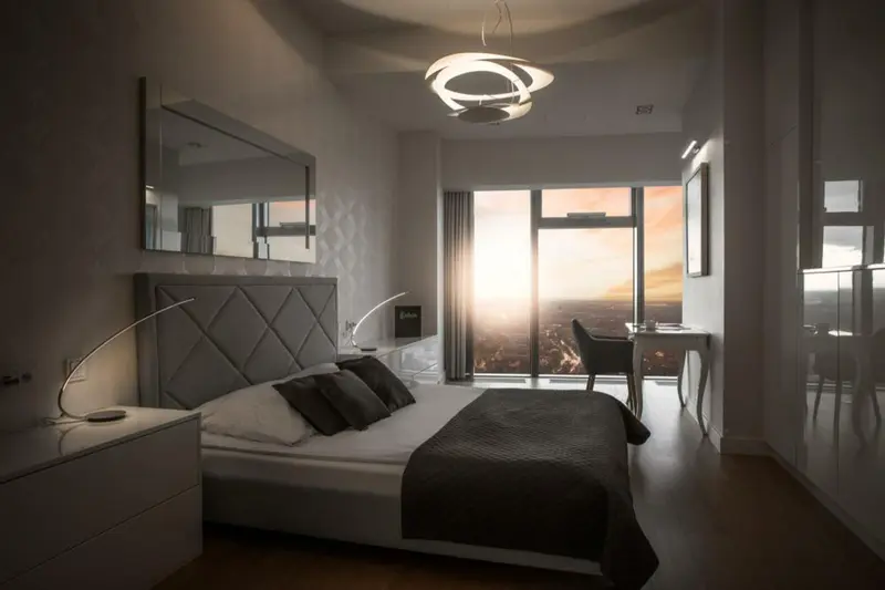 Apartament typu Luxury Suite z sauną, Sky Tower Wrocław