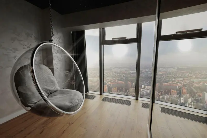 Apartament typu Deluxe Suite, Sky Tower Wrocław