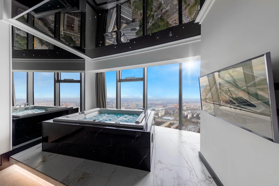 Apartament z jacuzzi w Sky Tower