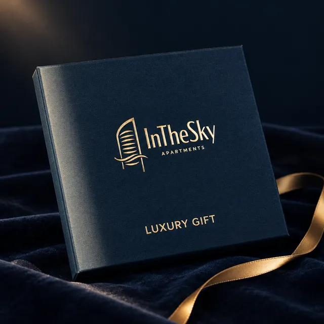 Granatowe pudełko Luxury Gift In The Sky